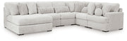 Cuddle Plush Sectional with Chaise -  Ashley Furniture Sectional  Fresh Start Furniture