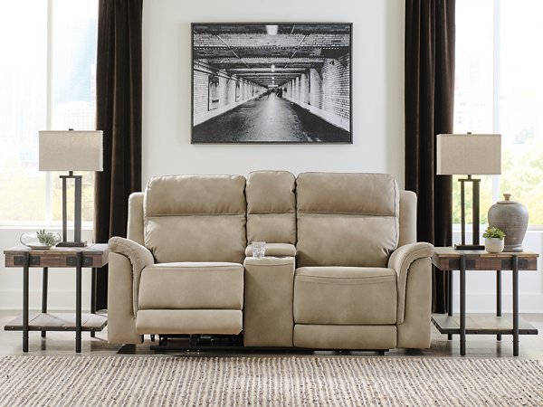 Next-Gen DuraPella Power Reclining Loveseat with Console Ashley Furniture Loveseat  Fresh Start Furniture