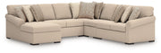 LadyMae Sectional with Chaise Ashley Furniture Sectional 5-Piece: Right-Arm Facing Loveseat/Armless Lovesea Fresh Start Furniture
