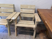 Handcrafted Pine Adirondack Chair Locally Handcrafted