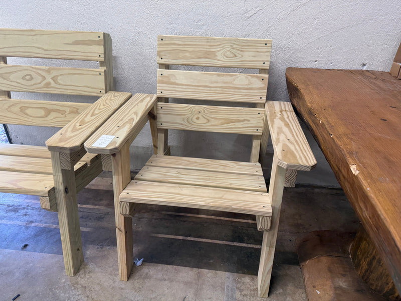 Handcrafted Pine Adirondack Chair Locally Handcrafted