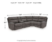 Next-Gen DuraPella Power Reclining Sectional Ashley Furniture Sectional  Fresh Start Furniture