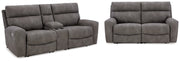 Next-Gen DuraPella Living Room Set Ashley Furniture Living Room Set Slate / 2-Piece: Sofa/Loveseat w/ Console Fresh Start Furniture
