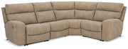 Next-Gen DuraPella Power Reclining Sectional Ashley Furniture Sectional Sand / 4-Piece: Left-Arm Facing Power Recliner/Arm Fresh Start Furniture