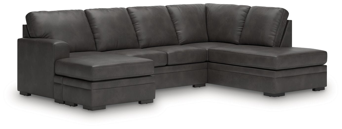 Lofton-Pike Sectional with Chaise Ashley Furniture Sectional 2-Piece: Left-Arm Facing Sofa Chaise/Right-Arm Fac Fresh Start Furniture