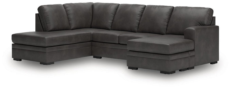 Lofton-Pike Sectional with Chaise Ashley Furniture Sectional 2-Piece: Right-Arm Facing Sofa Chaise/Left-Arm Fac Fresh Start Furniture