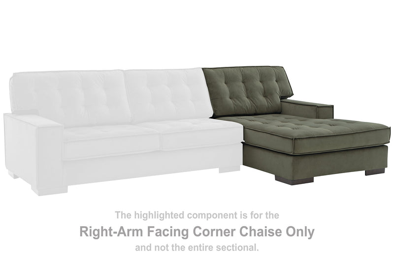 Caspian-Town Sectional with Chaise -  Ashley Furniture Sectional  Fresh Start Furniture