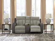 WhipLash Power Reclining Loveseat with Console Ashley Furniture Loveseat  Fresh Start Furniture