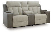 WhipLash Power Reclining Loveseat with Console Ashley Furniture Loveseat  Fresh Start Furniture