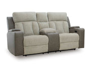 WhipLash Power Reclining Loveseat with Console Ashley Furniture Loveseat  Fresh Start Furniture