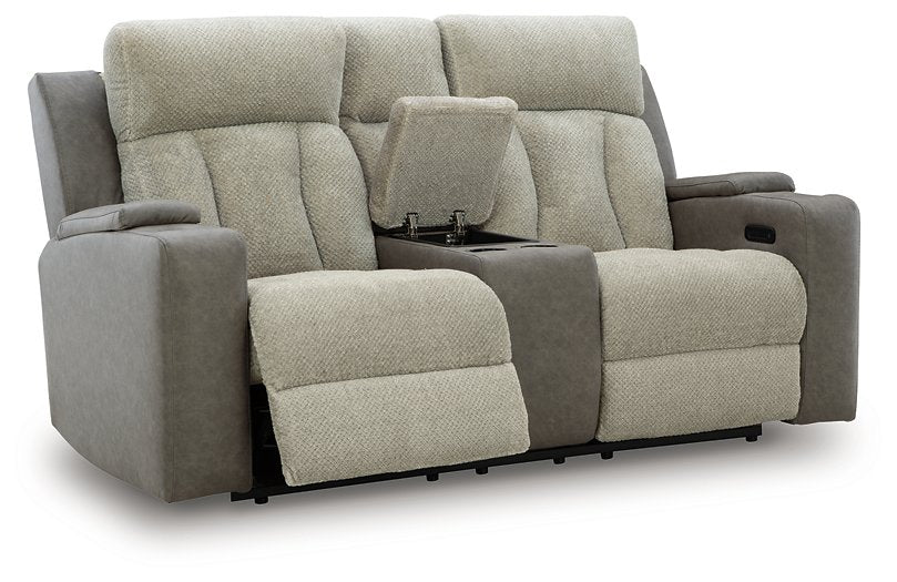 WhipLash Power Reclining Loveseat with Console Ashley Furniture Loveseat  Fresh Start Furniture