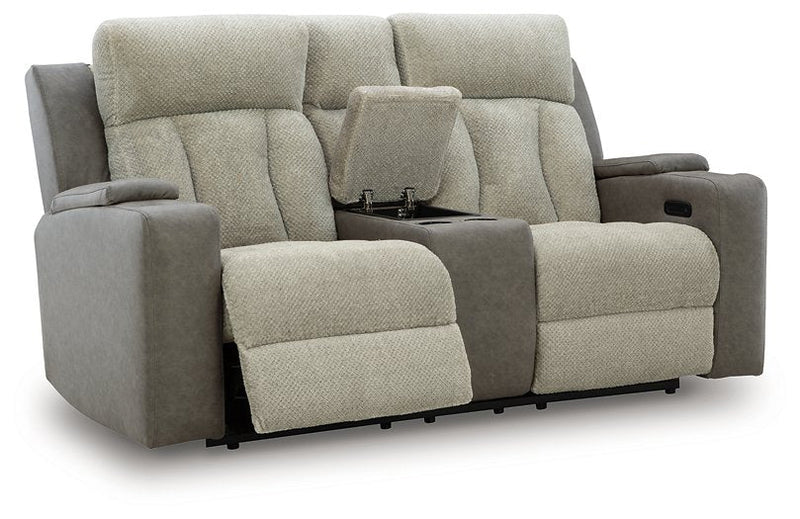 WhipLash Power Reclining Loveseat with Console Ashley Furniture Loveseat  Fresh Start Furniture