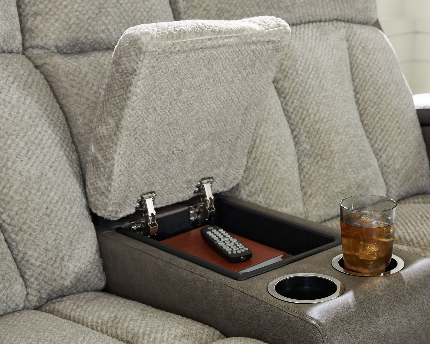 WhipLash Power Reclining Loveseat with Console Ashley Furniture Loveseat  Fresh Start Furniture
