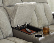 WhipLash Power Reclining Loveseat with Console Ashley Furniture Loveseat  Fresh Start Furniture