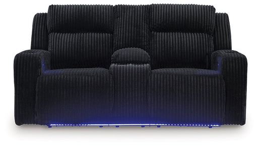 Forest Lake Power Reclining Loveseat with Console Ashley Furniture Loveseat Black Fresh Start Furniture