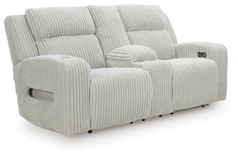 Forest Lake Power Reclining Loveseat with Console Ashley Furniture Loveseat  Fresh Start Furniture