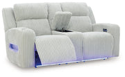 Forest Lake Power Reclining Loveseat with Console Ashley Furniture Loveseat  Fresh Start Furniture