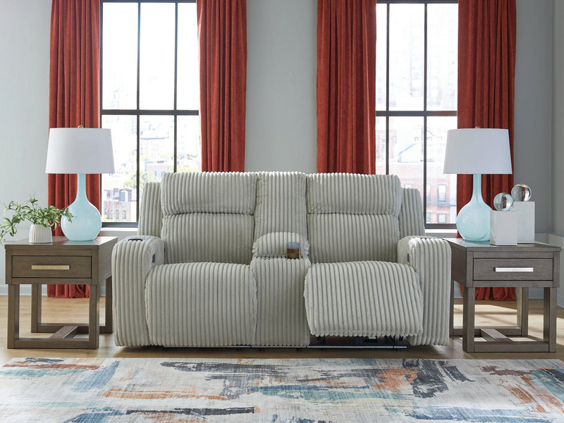 Forest Lake Power Reclining Loveseat with Console Ashley Furniture Loveseat  Fresh Start Furniture