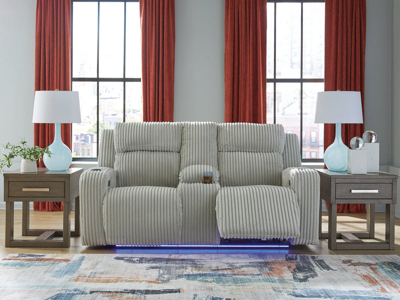 Forest Lake Power Reclining Loveseat with Console Ashley Furniture Loveseat  Fresh Start Furniture