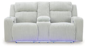 Forest Lake Power Reclining Loveseat with Console Ashley Furniture Loveseat  Fresh Start Furniture