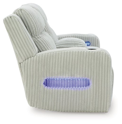 Forest Lake Power Reclining Loveseat with Console Ashley Furniture Loveseat  Fresh Start Furniture