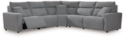 Modmax Power Reclining Sectional Ashley Furniture Sectional 5-Piece: Left-Arm Facing Power Recliner/Power Arml Fresh Start Furniture