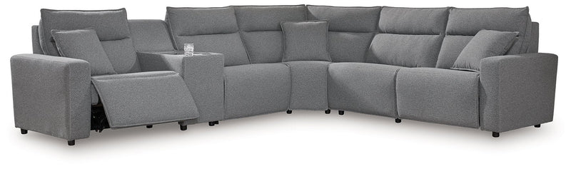 Modmax Reclining Sectional with Console Ashley Furniture Sectional Default Title Fresh Start Furniture