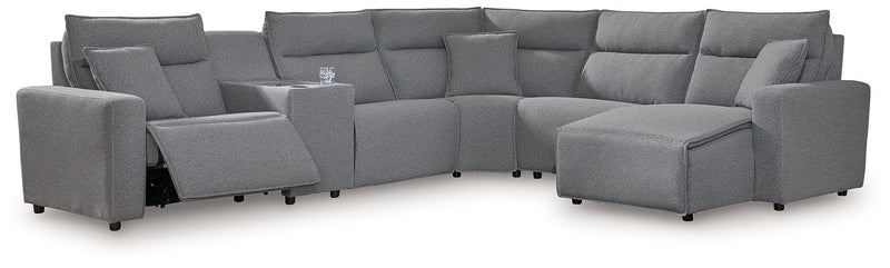 Modmax Power Reclining Sectional with Chaise Ashley Furniture Sectional 6-Piece: Left-Arm Facing Power Recliner/Power Arml Fresh Start Furniture