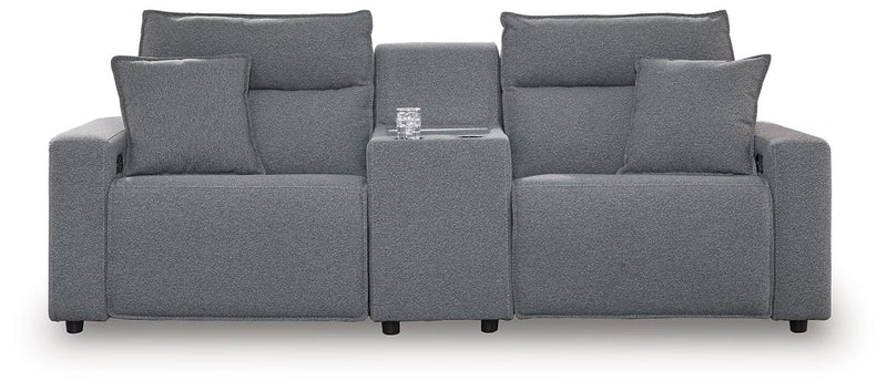 Modmax Power Reclining Sectional Ashley Furniture Sectional 3-Piece: Left-Arm Facing Power Recliner/Console/Ri Fresh Start Furniture