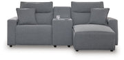 Modmax Power Reclining Sectional with Chaise Ashley Furniture Sectional 3-Piece: Right-Arm Facing Power Reclining Chaise/C Fresh Start Furniture