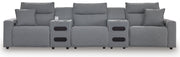 Modmax Power Reclining Sectional Ashley Furniture Sectional 5-Piece: Left-Arm Facing Power Recliner/Armless Ch Fresh Start Furniture