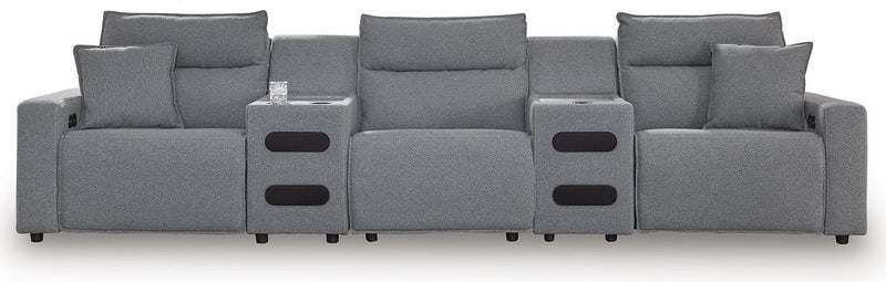 Modmax Power Reclining Sectional Ashley Furniture Sectional 5-Piece: Left-Arm Facing Power Recliner/Armless Ch Fresh Start Furniture
