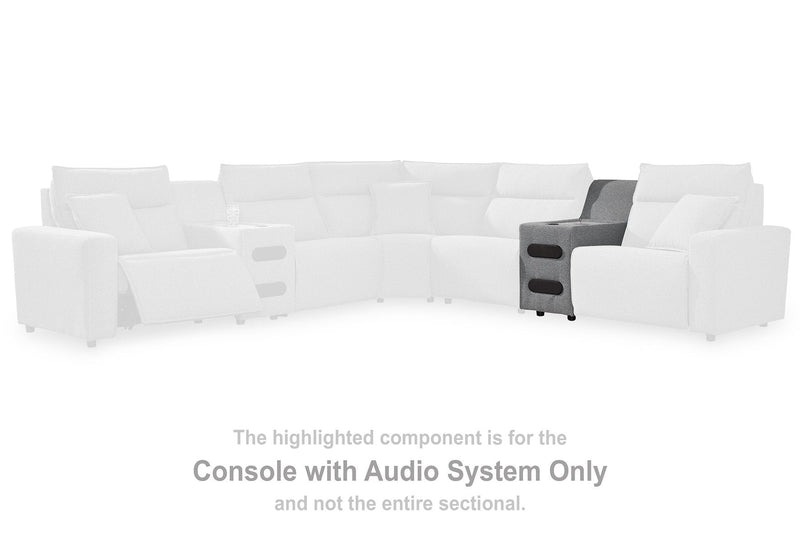 Modmax Reclining Sectional with Audio Console Ashley Furniture Sectional  Fresh Start Furniture