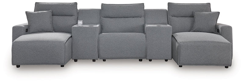 Modmax Power Reclining Sectional with Chaise Ashley Furniture Sectional 5-Piece: Left-Arm Facing Power Reclining Chaise/Ar Fresh Start Furniture