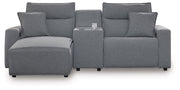 Modmax Power Reclining Sectional with Chaise Ashley Furniture Sectional 3-Piece: Left-Arm Facing Power Reclining Chaise/Co Fresh Start Furniture
