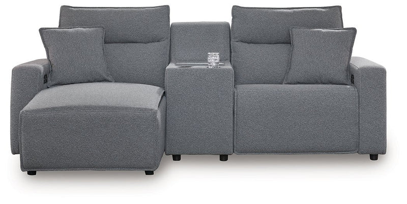 Modmax Power Reclining Sectional with Chaise Ashley Furniture Sectional 3-Piece: Left-Arm Facing Power Reclining Chaise/Co Fresh Start Furniture