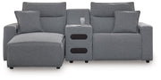 Modmax Power Reclining Sectional with Chaise Ashley Furniture Sectional 3-Piece: Left-Arm Facing Power Reclining Chaise/Co Fresh Start Furniture