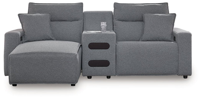 Modmax Power Reclining Sectional with Chaise Ashley Furniture Sectional 3-Piece: Left-Arm Facing Power Reclining Chaise/Co Fresh Start Furniture