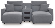 Modmax Power Reclining Sectional with Chaise Ashley Furniture Sectional 3-Piece: Left-Arm Facing Power Reclining Chaise/Co Fresh Start Furniture