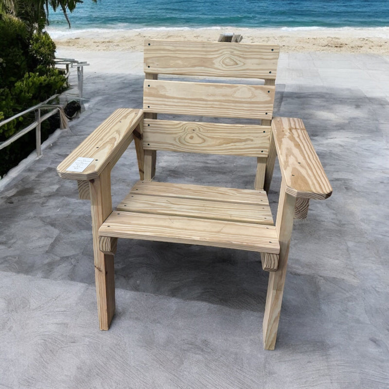 Handcrafted Pine Adirondack Chair Locally Handcrafted