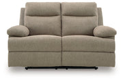 Side-Swipe Reclining Loveseat Ashley Furniture Loveseat Mocha Fresh Start Furniture