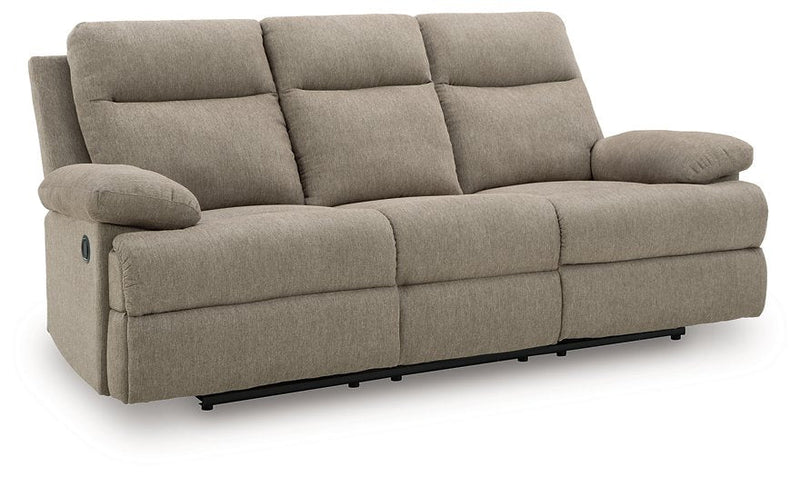Side-Swipe Reclining Sofa with Drop Down Table Ashley Furniture Sofa  Fresh Start Furniture