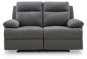 Side-Swipe Reclining Loveseat Ashley Furniture Loveseat Charcoal Fresh Start Furniture