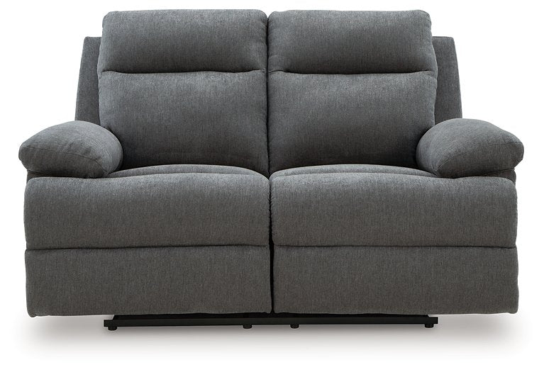 Side-Swipe Reclining Loveseat Ashley Furniture Loveseat Charcoal Fresh Start Furniture