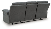 Side-Swipe Reclining Sofa with Drop Down Table Ashley Furniture Sofa  Fresh Start Furniture