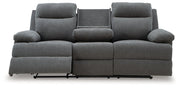 Side-Swipe Reclining Sofa with Drop Down Table Ashley Furniture Sofa  Fresh Start Furniture