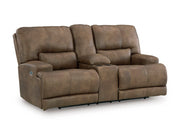 Beckley Place Power Reclining Loveseat with Console -  Ashley Furniture Loveseat
