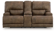 Beckley Place Power Reclining Loveseat with Console -  Ashley Furniture Loveseat