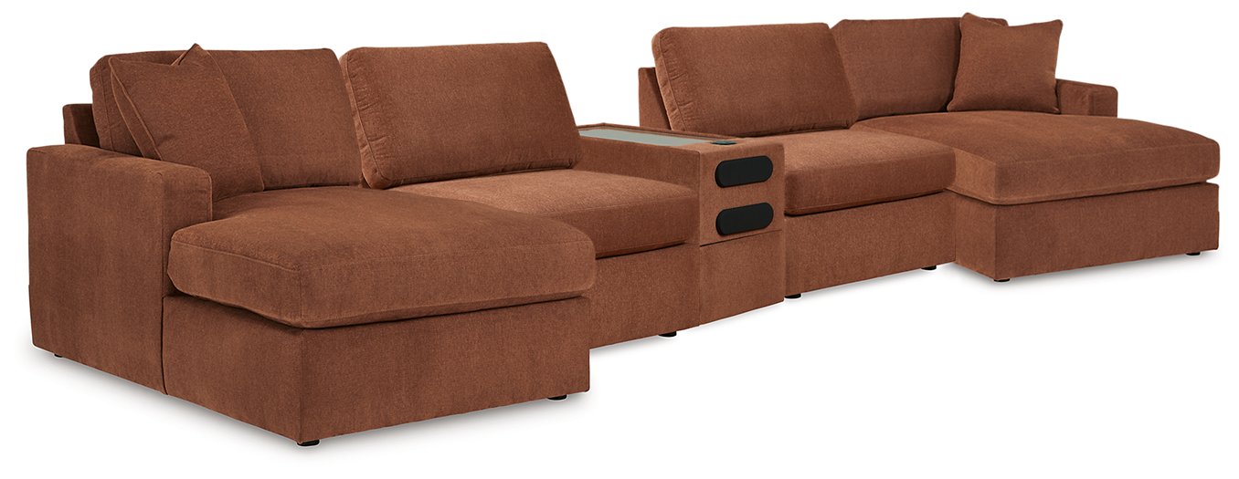 Modmax 5 Piece Sectional with Audio Console Ashley Furniture Sectional Spice Fresh Start Furniture