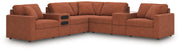 Modmax Balanced Sectional with Audio and Storage Consoles Ashley Furniture Sectional Spice Fresh Start Furniture